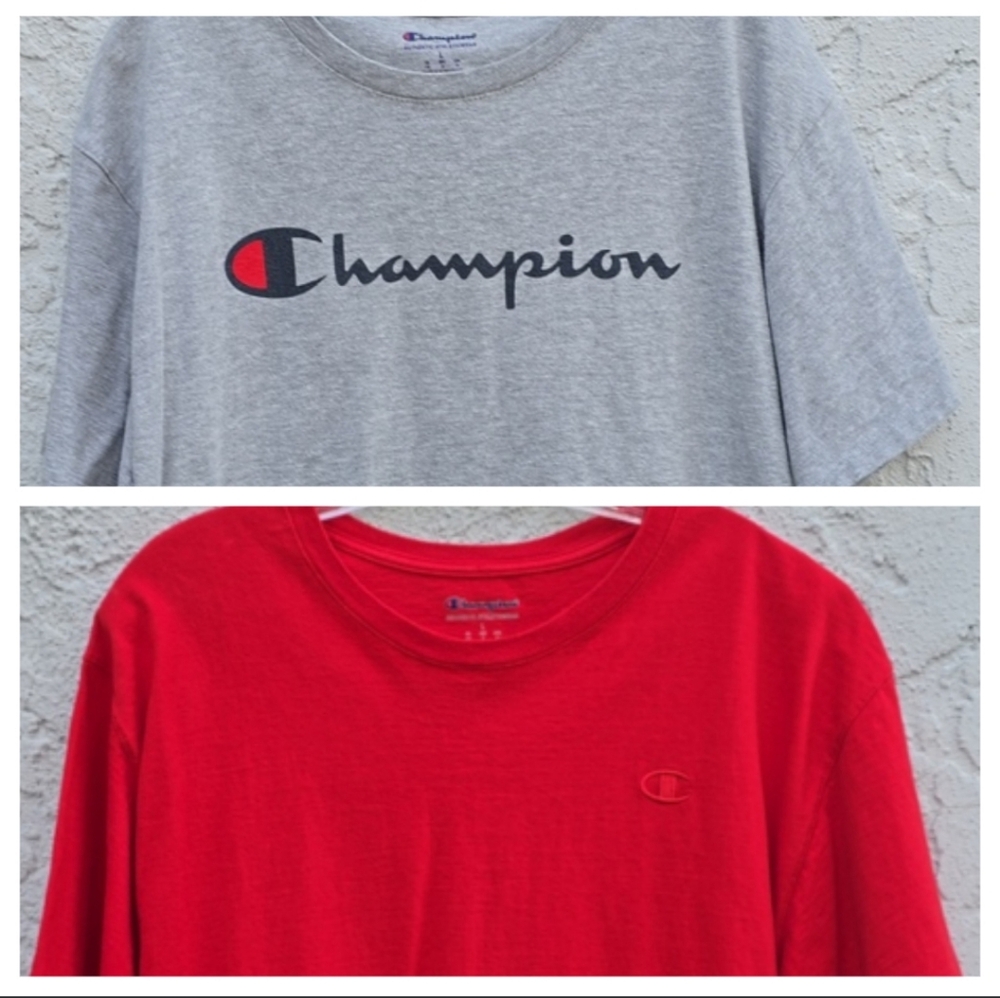 Champion Bundle 2 Men's T-Shirts Size Large